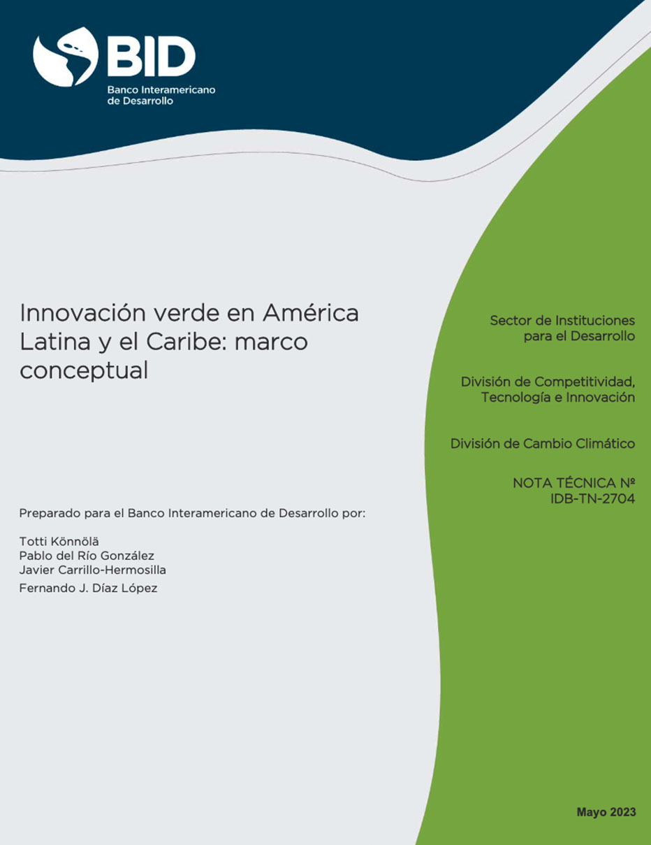 Innovación verde en América Latina y el Caribe: marco conceptual
