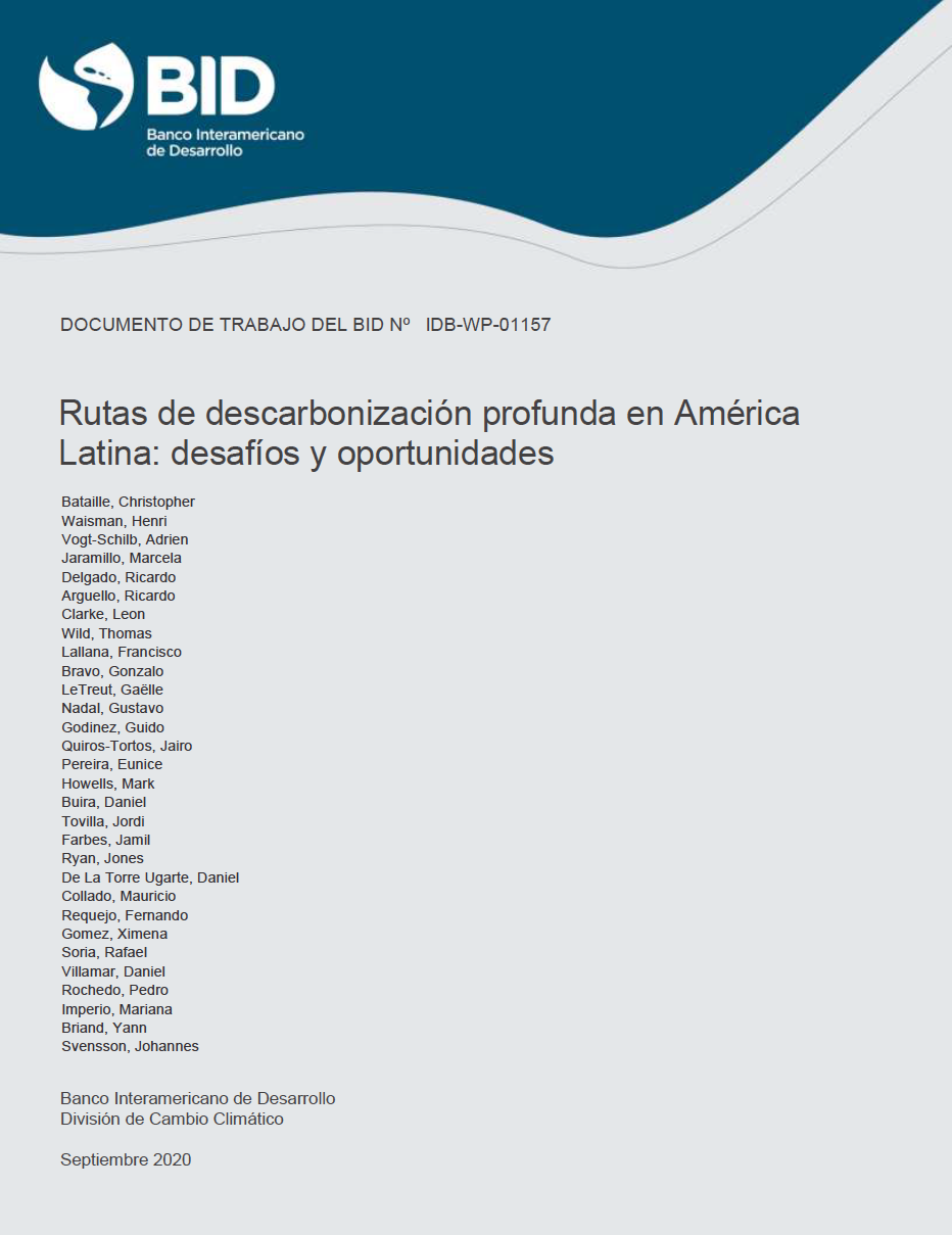 Rutas de descarbonización profunda en América Latina: Desafíos y oportunidades